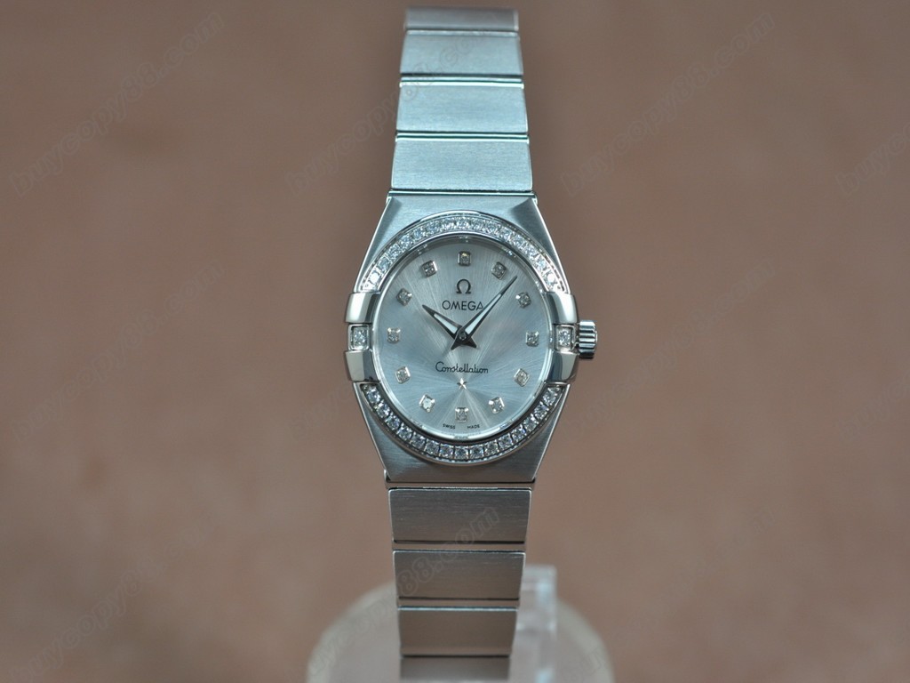 歐米茄 【女性用】 Constellation 28mm SS/Diam Silver dial Swiss ronda 石英機芯搭載5