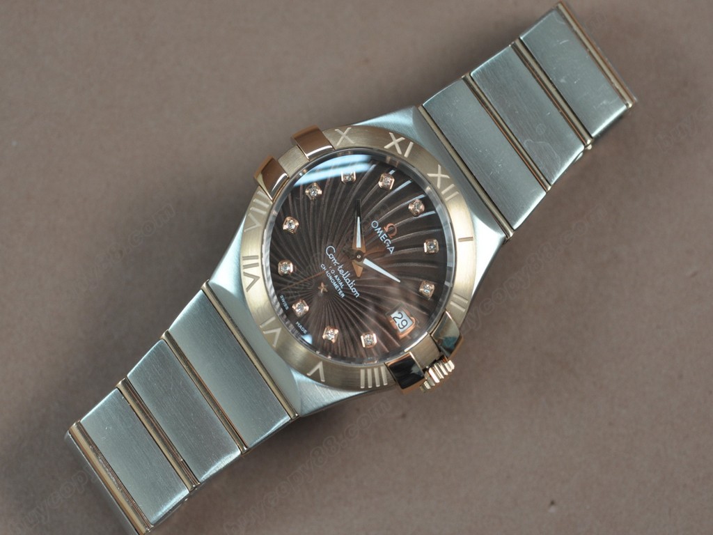 歐米茄 【男性用】Constellation 37mm TT Brown dial Swiss ronda 石英機芯搭載4