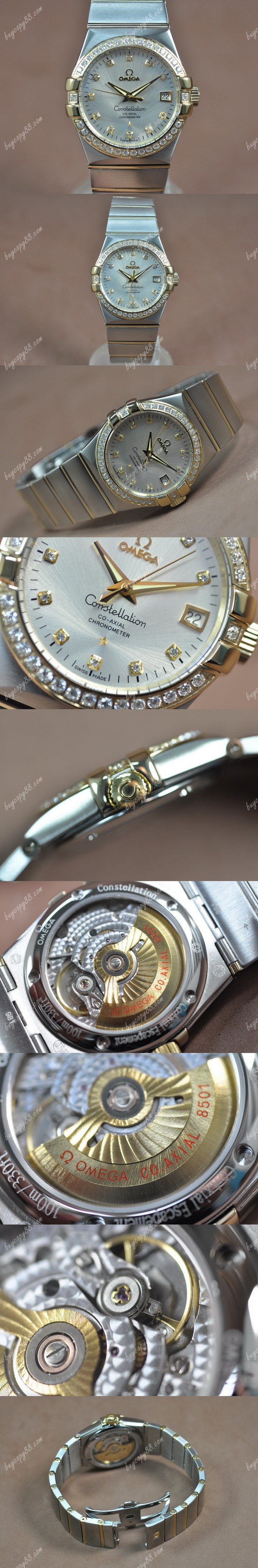 歐米茄Omega Constellation 36mm 18K Wrapped TT Silver Dial A-2824-2自動機芯搭載0