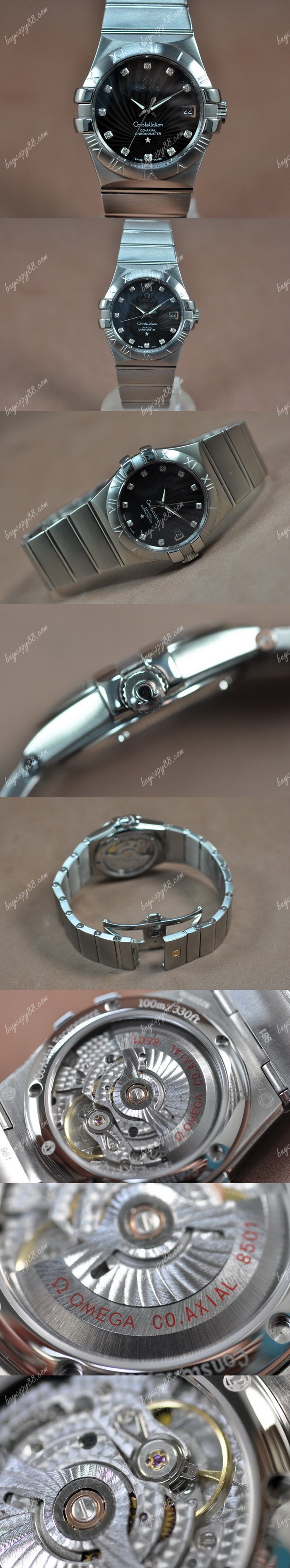 歐米茄Omega Constellation 36mm 18K Wrapped TT White Dial A-2824-2自動巻0