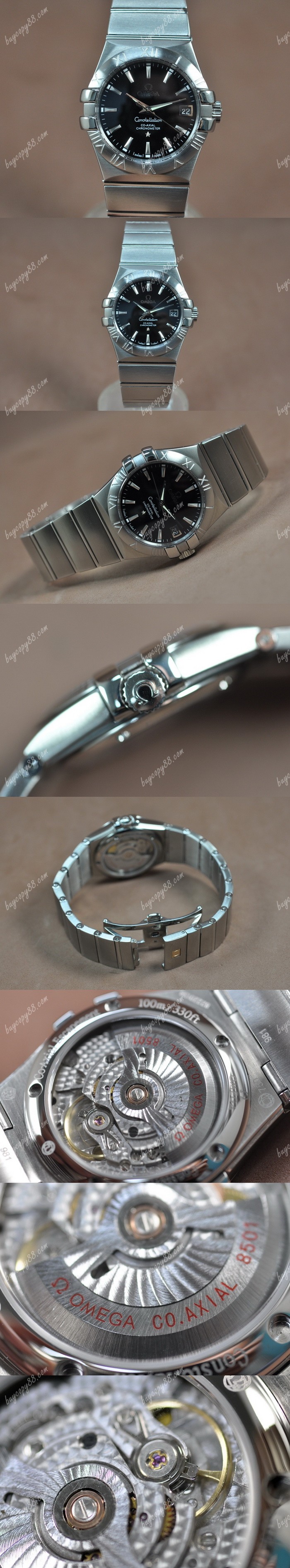 歐米茄Omega Constellation 36mm 18K Wrapped TT White Dial A-2824-2自動機芯搭載0