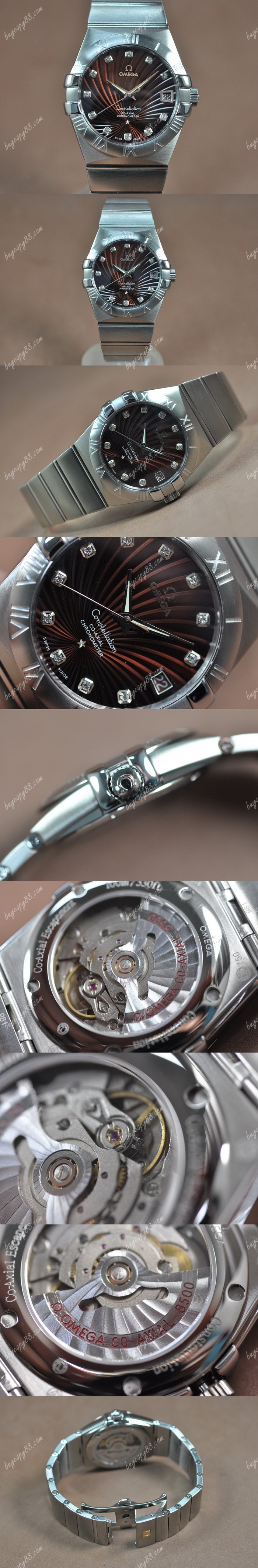 歐米茄Omega Constellation 39mm SS/SS Brown Dial A-2824-2自動機芯搭載0