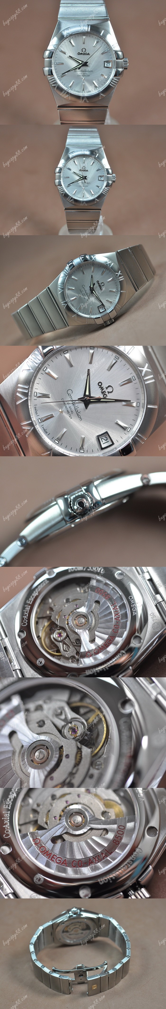 歐米茄Omega Constellation 39mm SS/SS Silver White Dial A-2824-2自動機芯搭載0