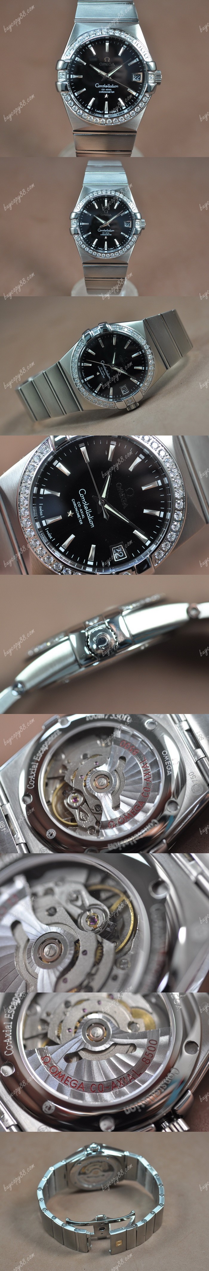 歐米茄Omega Constellation 39mm SS/SS/Diam Silver White Dial A-2824-2自動機芯搭載0