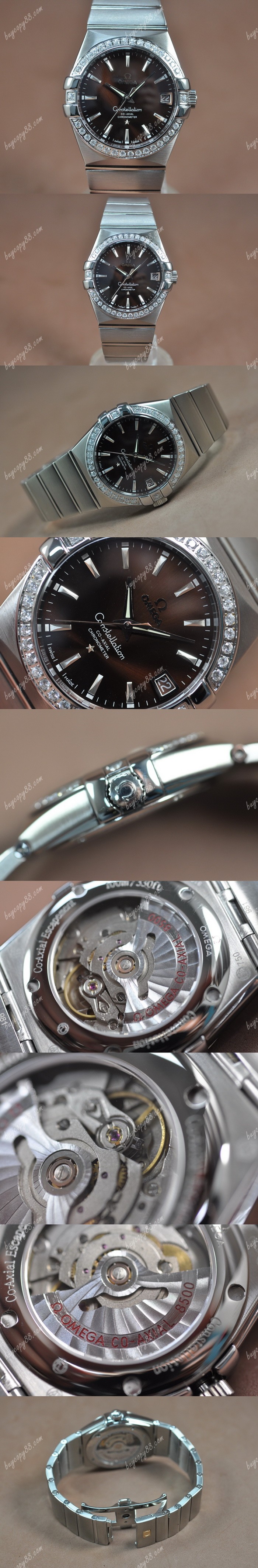 歐米茄Omega Constellation 39mm SS/SS/Diam Brown Dial A-2824-2自動機芯搭載0