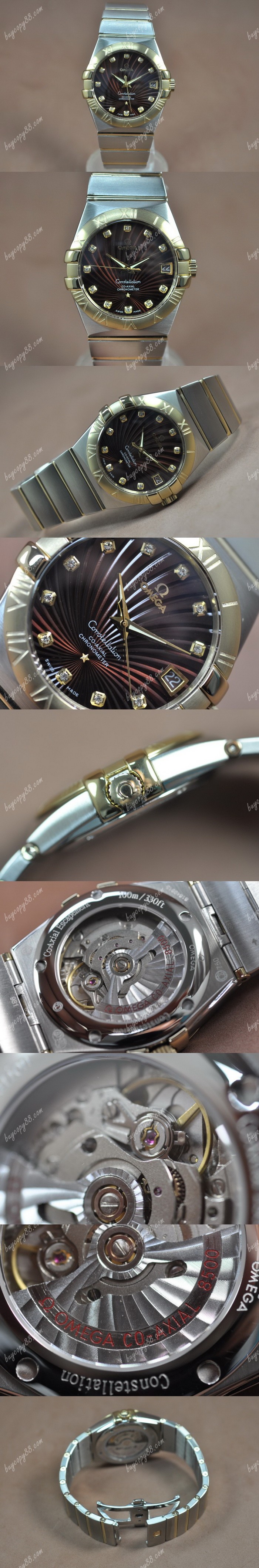  歐米茄Omega Constellation 39mm 18K Wrapped TT Brown Dial A-2824-2自動機芯搭載0