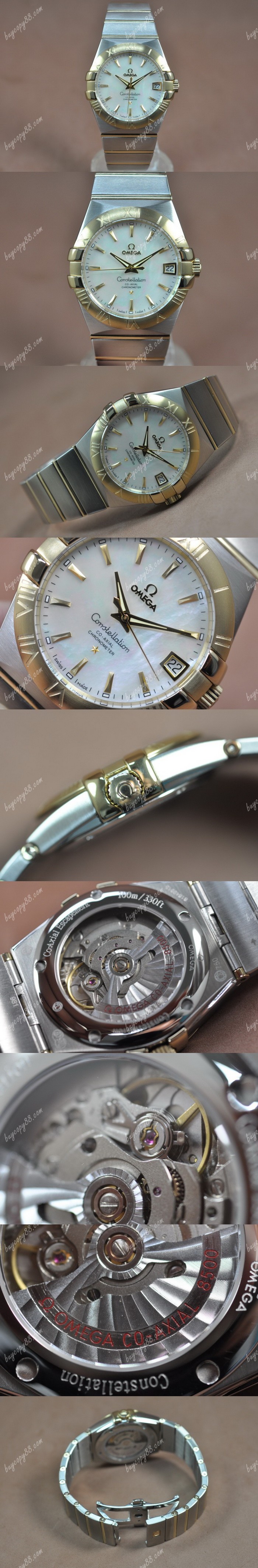 歐米茄Omega Constellation 39mm 18K Wrapped TT Pearl White Dial A-2824-2自動機芯搭載0