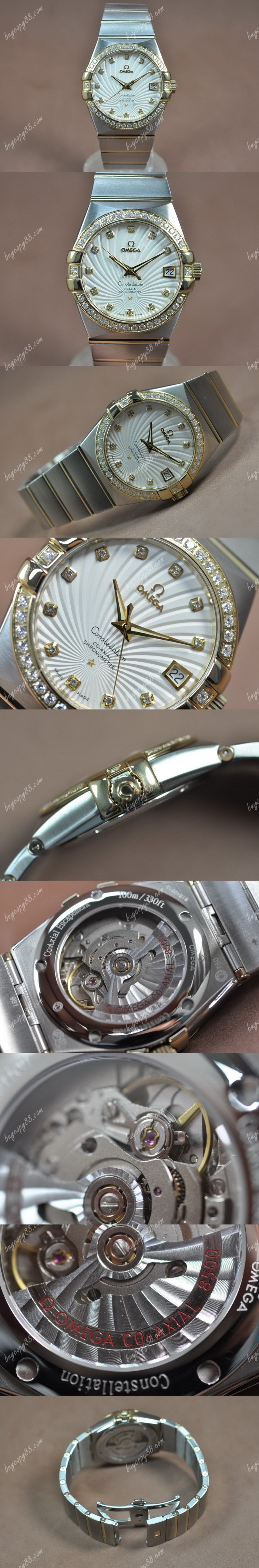 歐米茄Omega Constellation 39mm 18K Wrapped TT White Dial A-2824-2自動機芯搭載0