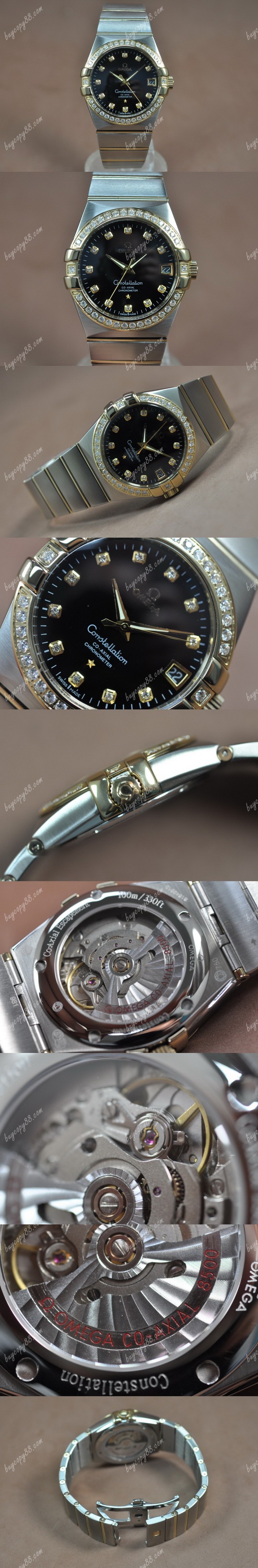 歐米茄Omega Constellation 39mm 18K Wrapped TT Black Dial A-2824-2自動機芯搭載0