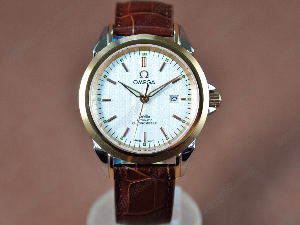 歐米茄 【男性用】 Deville Leather Strap Asia 21J 自動機芯搭載 1