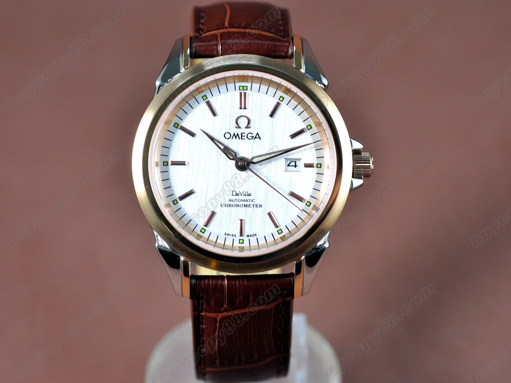 歐米茄 【男性用】 Deville Leather Strap Asia 21J 自動機芯搭載 3