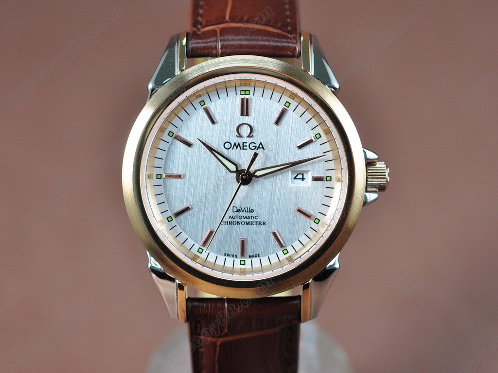 歐米茄 【男性用】 Deville Leather Strap Asia 21J 自動機芯搭載 4