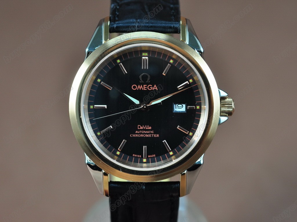 歐米茄 【男性用】 Deville Leather Strap Asia 21J 自動機芯搭載 5