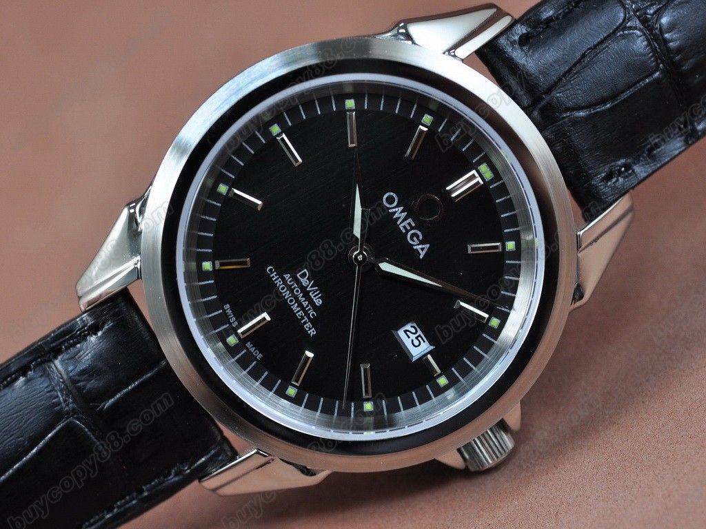 歐米茄 【男性用】Deville Leather Strap Asia 21J 自動機芯搭載 8