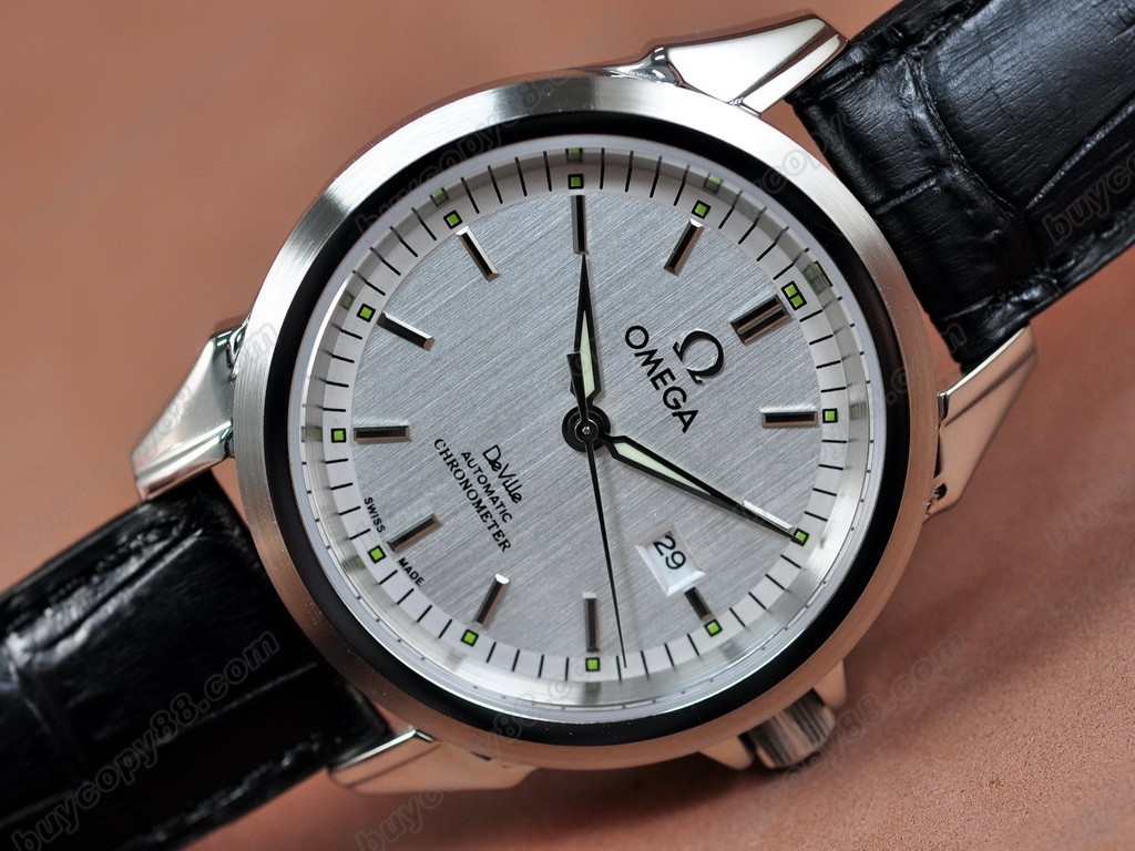 歐米茄 【男性用】 Deville Leather Strap Asia 21J 自動機芯搭載 5