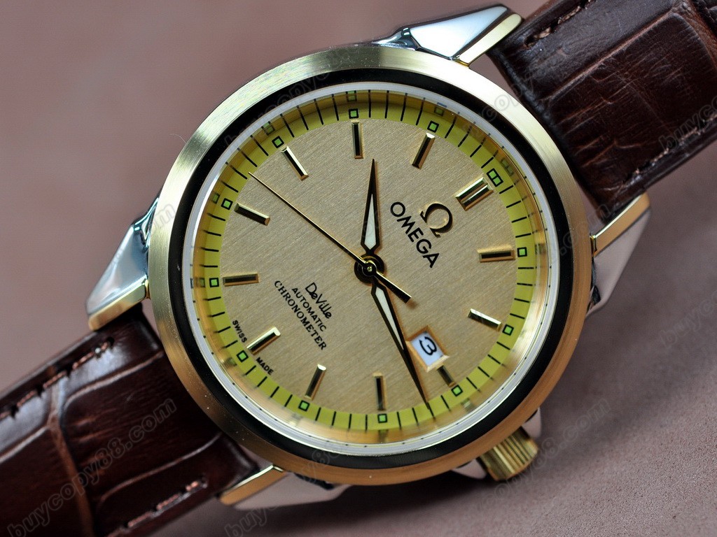 歐米茄 【男性用】 Deville Leather Strap Asia 21J 自動機芯搭載 7