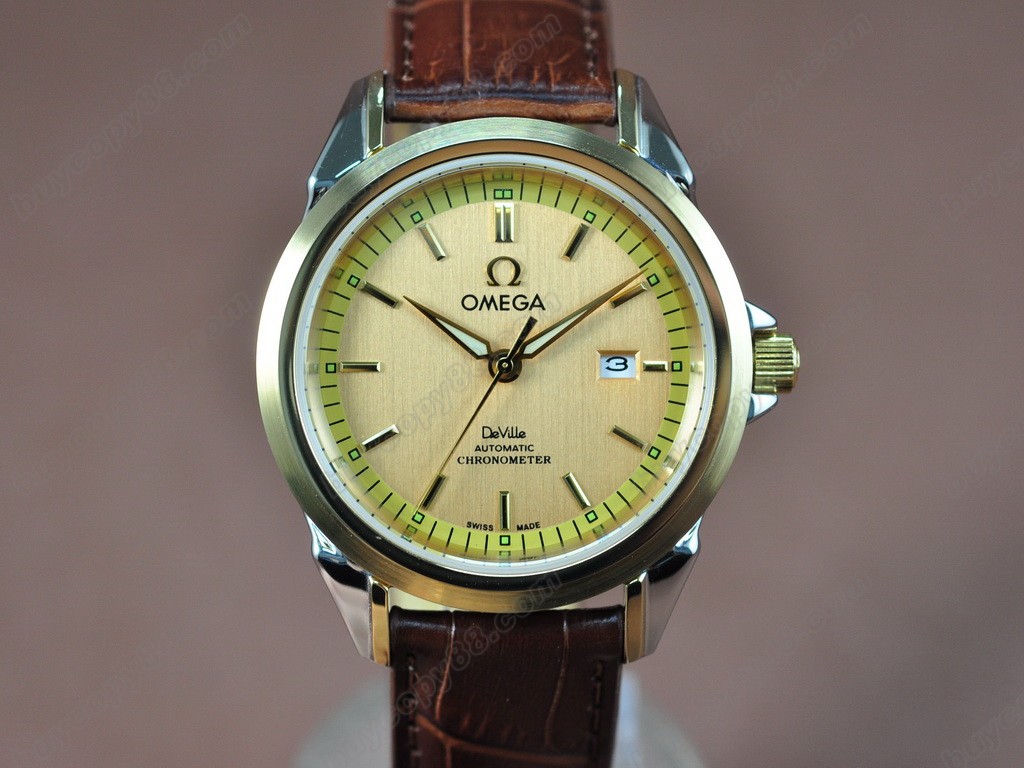 歐米茄 【男性用】 Deville Leather Strap Asia 21J 自動機芯搭載 5