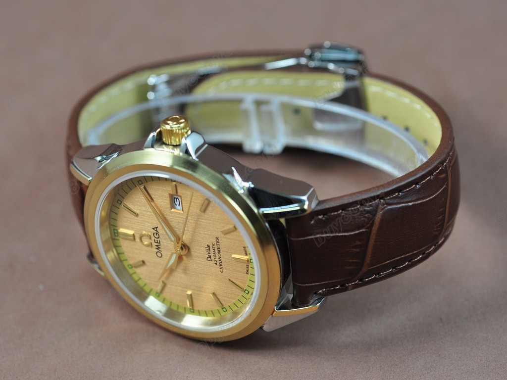 歐米茄 【男性用】 Deville Leather Strap Asia 21J 自動機芯搭載 4