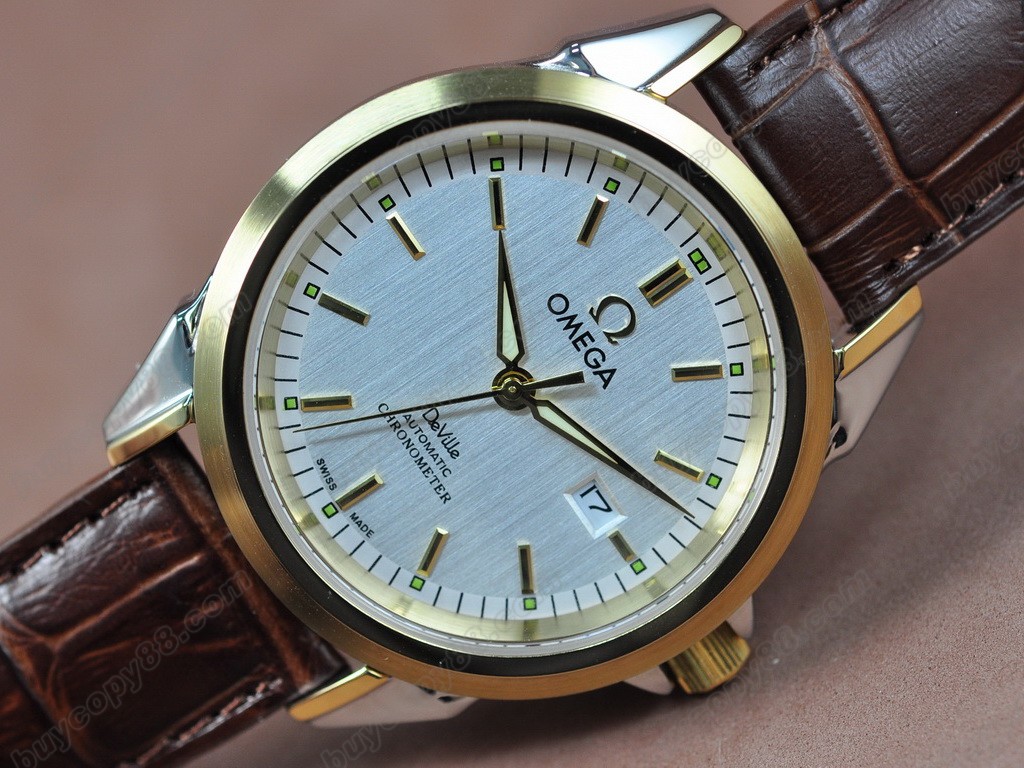 歐米茄 【男性用】 Deville Leather Strap asia autoAsia 21J 自動機芯搭載 6