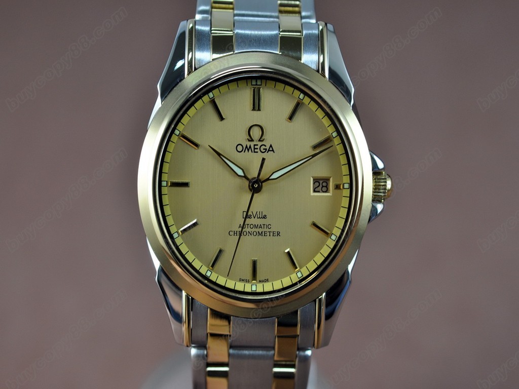 歐米茄 【男性用】Deville TT Yellow gold Dial Swiss Eta 2824-2 自動機芯搭載5