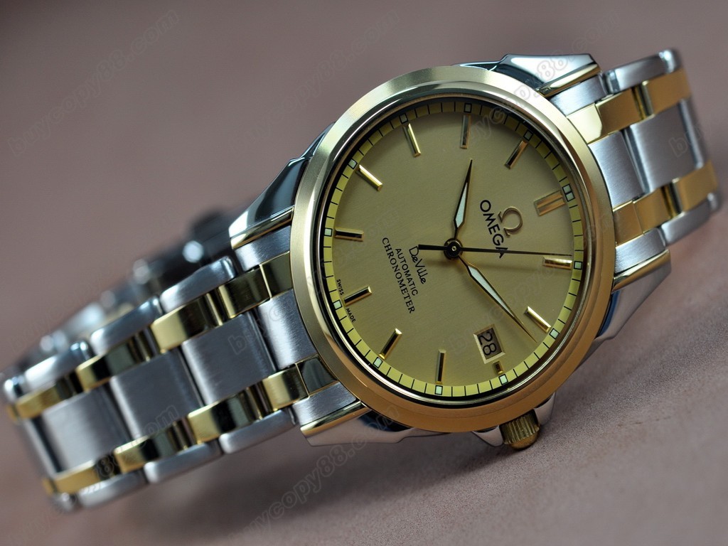 歐米茄 【男性用】Deville TT Yellow gold Dial Swiss Eta 2824-2 自動機芯搭載3