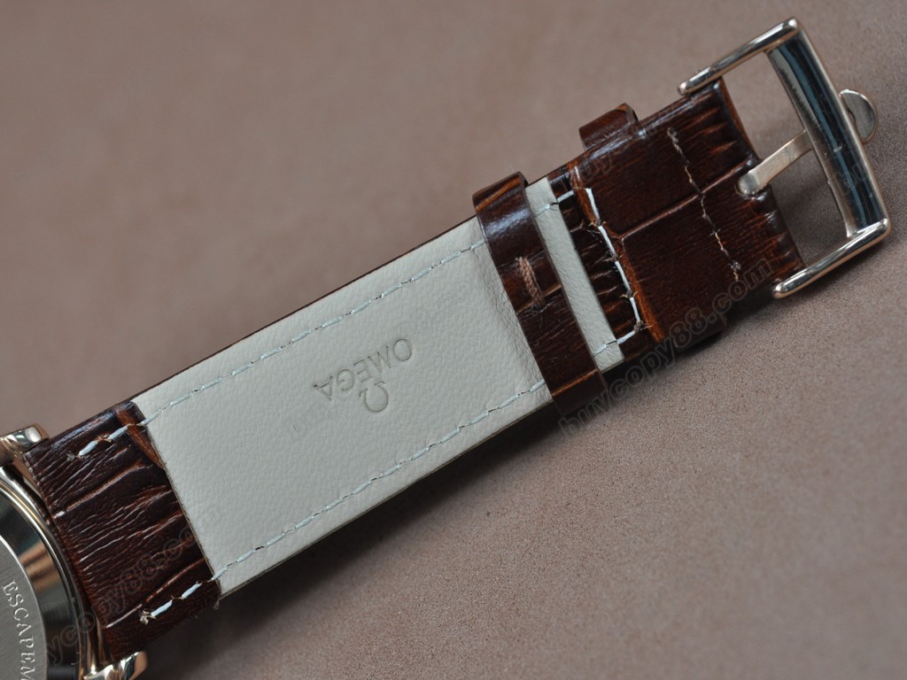 歐米茄 【男性用】 Deville RG White Dial Leather Strap Swiss Eta 2824-2 自動機芯搭載3