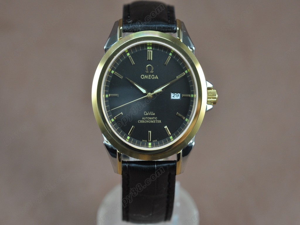 歐米茄 【男性用】Deville TT Black Dial Swiss Eta 2834-2 自動機芯搭載8