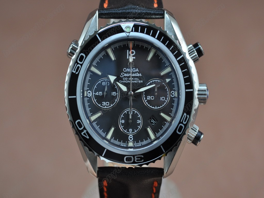 歐米茄 【男性用】Planet Ocean 45.5 Chrono SS/LE Blk/Bez/Wht 7750 自動機芯搭載9