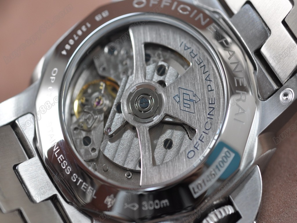 沛納海【男性用】 Luminor GMT(Best version) SS/SS Black 44mm Asian 自動機芯搭載1