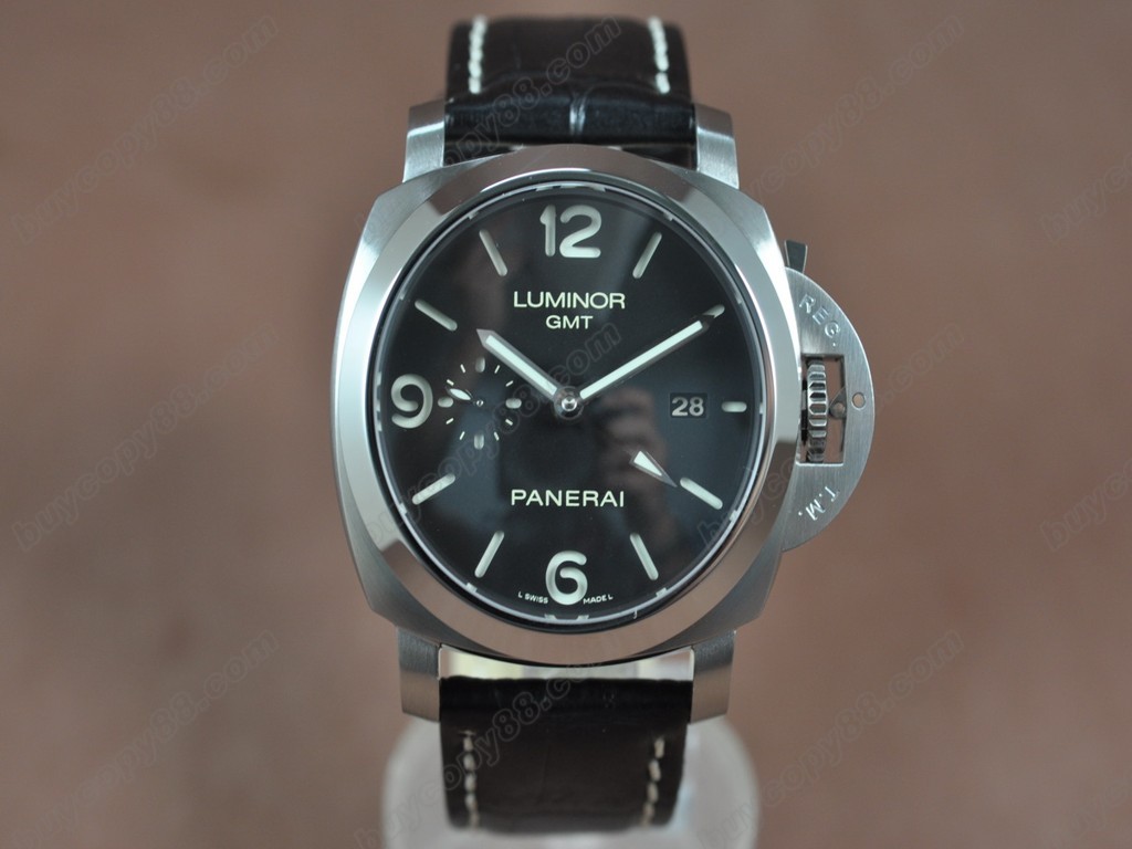 沛納海【男性用】Luminor GMT(Best version) SS/LE Black 44mm Asian 自動機芯搭載0