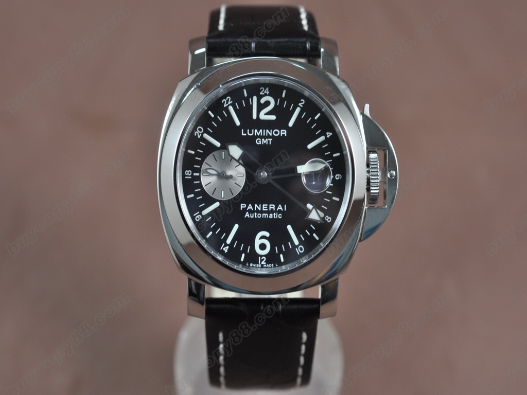 沛納海【男性用】Marina GMT SS/LE Black Dial Asia7750自動機芯搭載5