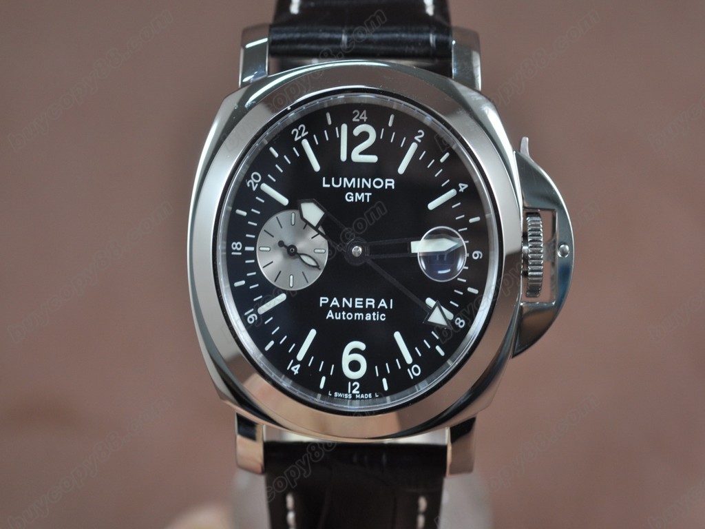 沛納海【男性用】Marina GMT SS/LE Black Dial Asia7750自動機芯搭載10