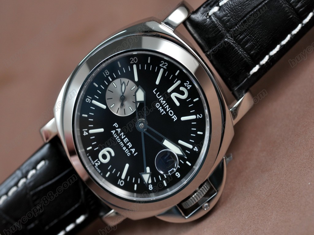 沛納海【男性用】Marina GMT SS/LE Black Dial Asia7750自動機芯搭載6