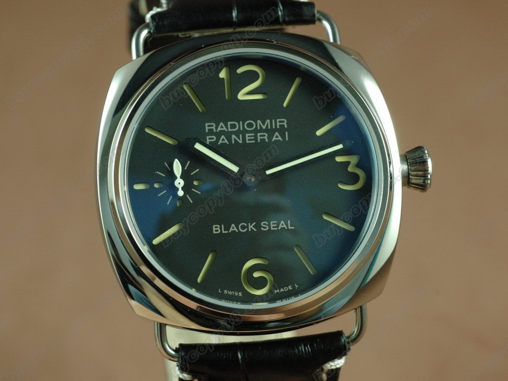 沛納海【男性用】  Radiomir SS/LE Black Dial Asian 6497手上鏈搭載7