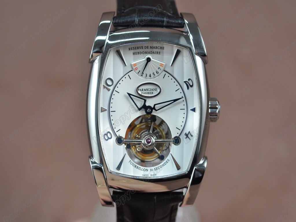 帕瑪強尼【男性用】  Kalpagraph Power Reserve SS/LE White Asian Flying Tourbillon 手上鏈搭載1