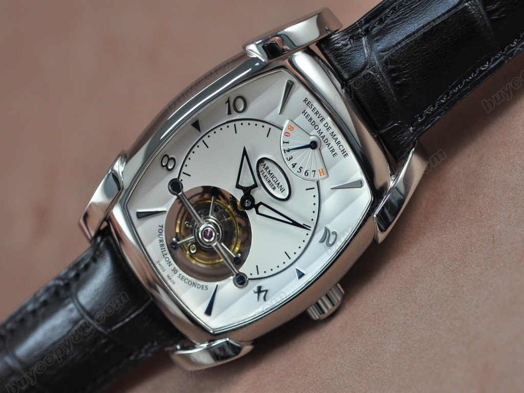 帕瑪強尼【男性用】  Kalpagraph Power Reserve SS/LE White Asian Flying Tourbillon 手上鏈搭載3