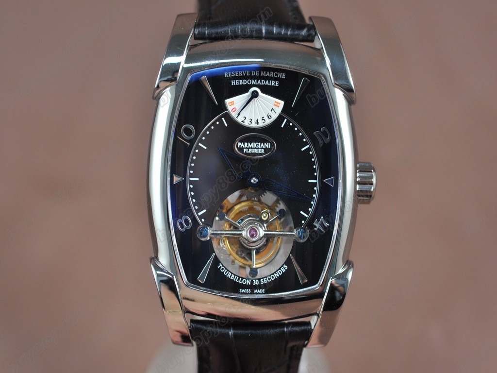 帕瑪強尼【男性用】  Kalpagraph Power Reserve SS/LE Black Asian Flying Tourbillon 手上鏈搭載1