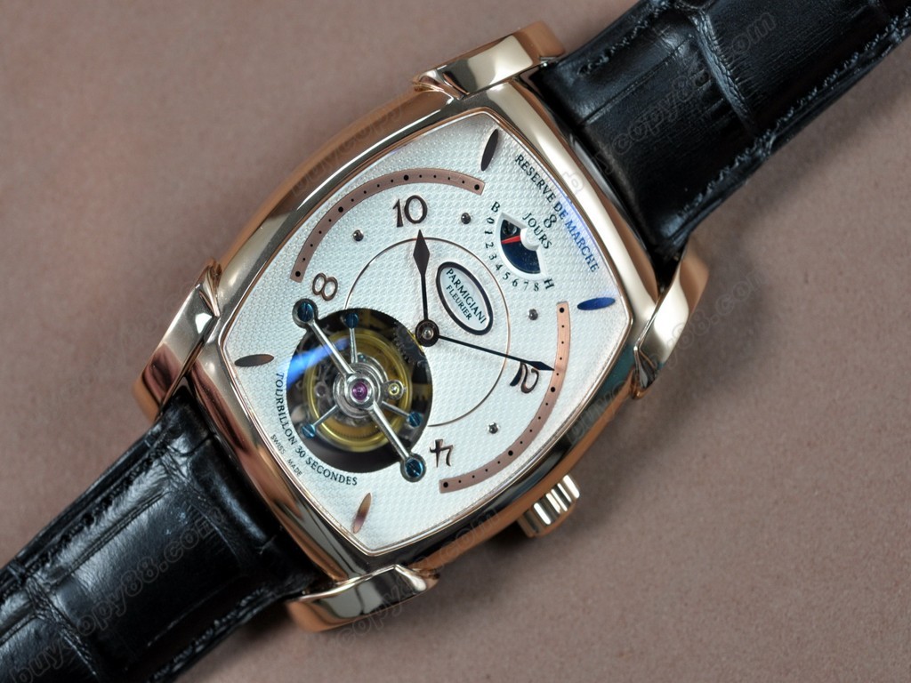 帕瑪強尼【男性用】 Kalpagraph Power Reserve RG/LE White Flying Tourbillon 手上鏈搭載2