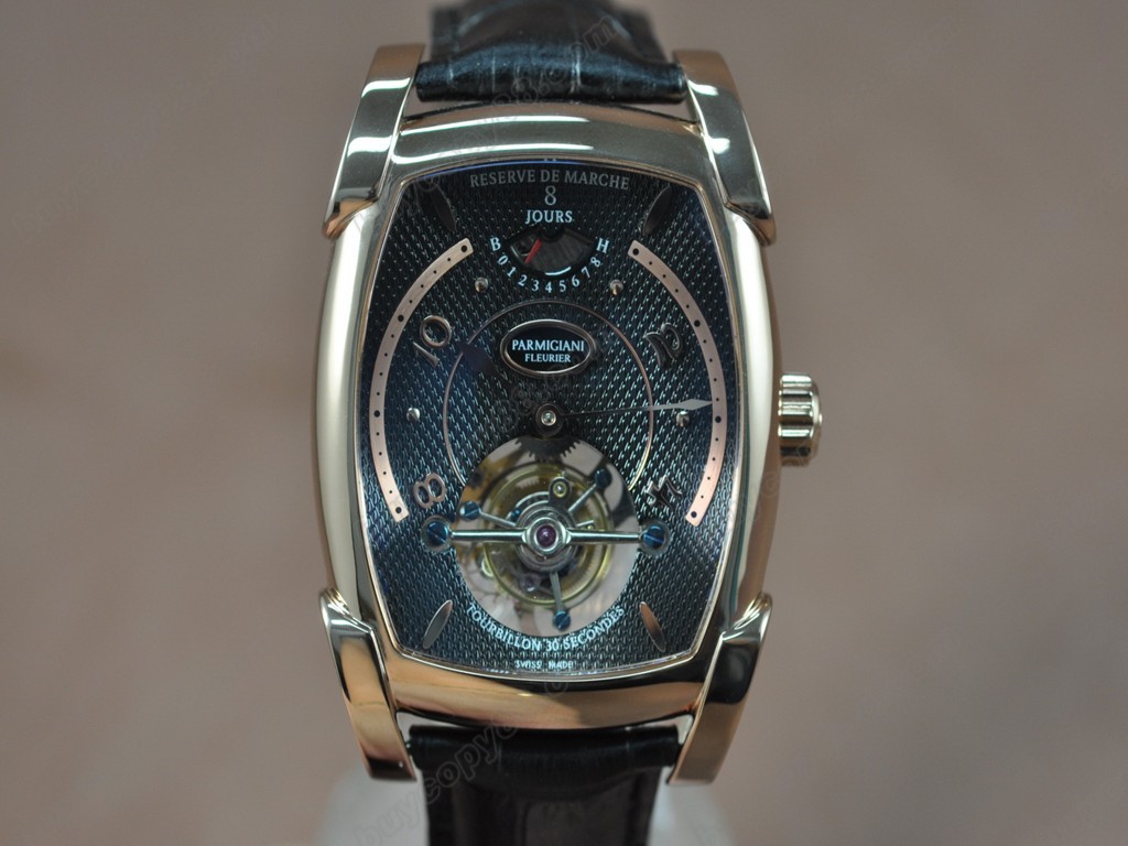 帕瑪強尼【男性用】  Kalpagraph Power Reserve RG/LE Black Flying Tourbillon 手上鏈搭載0