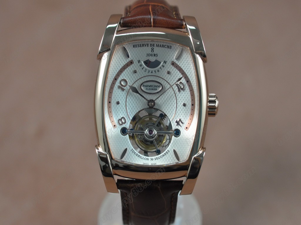 帕瑪強尼【男性用】 Kalpagraph Power Reserve RG/LE White Flying Tourbillon 手上鏈搭載0