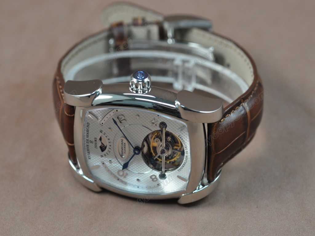 帕瑪強尼【男性用】  Kalpagraph Power Reserve SS/LE White Flying Tourbillon 手上鏈搭載2