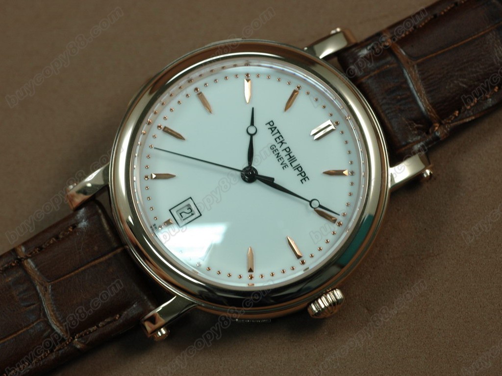 百達翡麗【男性用】Calastrava 5053 RG White Dial Asia 2813自動機芯搭載0