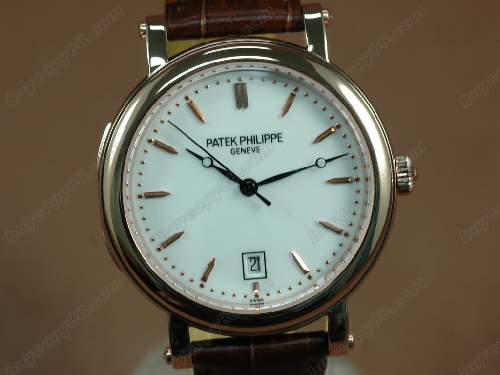 百達翡麗【男性用】Calastrava 5053 RG White Dial Asia 2813自動機芯搭載5