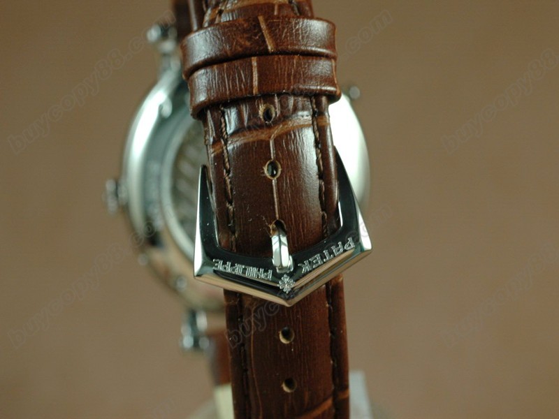  百達翡麗【男性用】Calastrava Classic SS Case Brown Dial Brown Strap Japan自動機芯搭載1