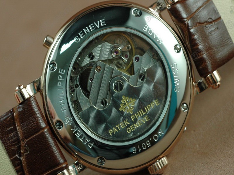 百達翡麗【男性用】 Calastrava Classic RG Case Brown Dial Brown Strap Japan 自動機芯搭載5