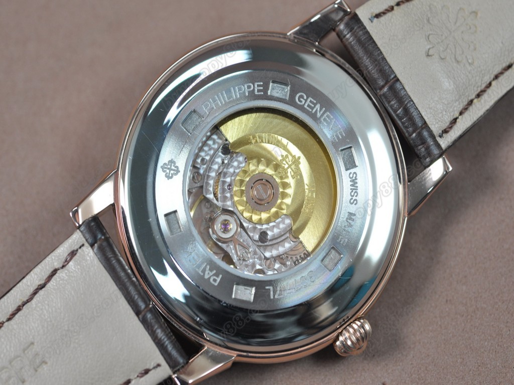 百達翡麗【男性用】Calastrava RG/LE Silver White dial A-2824-2 自動機芯搭載3