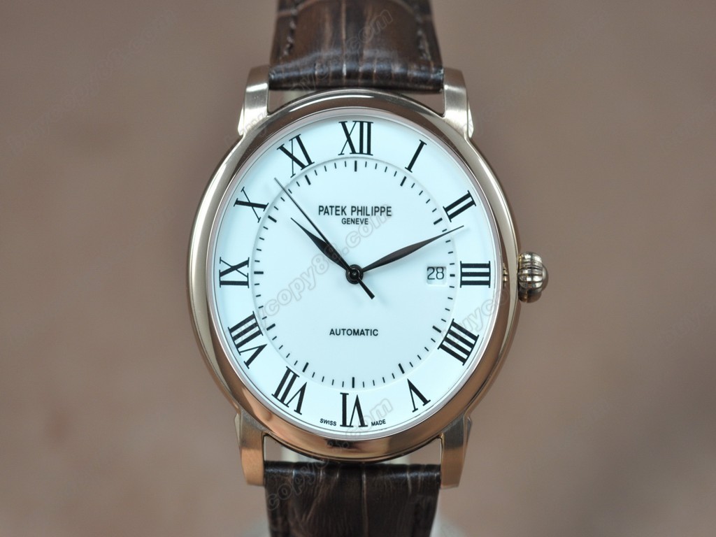 百達翡麗【男性用】 Calastrava RG/LE White dial A-2824-2 自動機芯搭載0