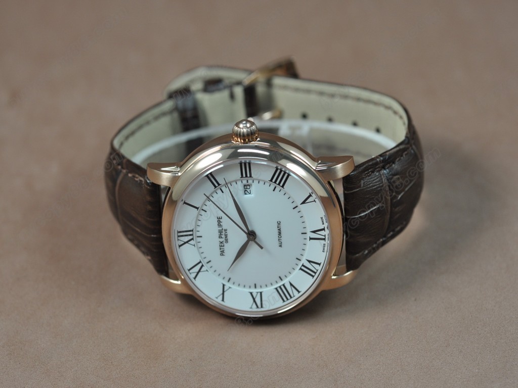 百達翡麗【男性用】 Calastrava RG/LE White dial A-2824-2 自動機芯搭載1