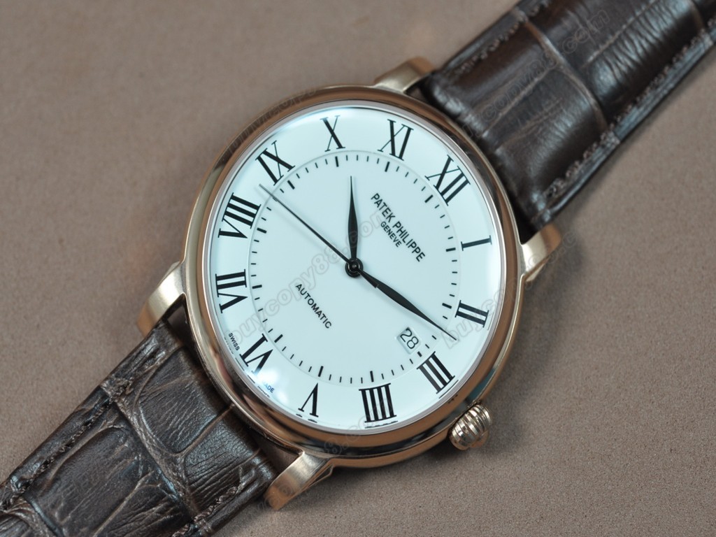 百達翡麗【男性用】 Calastrava RG/LE White dial A-2824-2 自動機芯搭載2