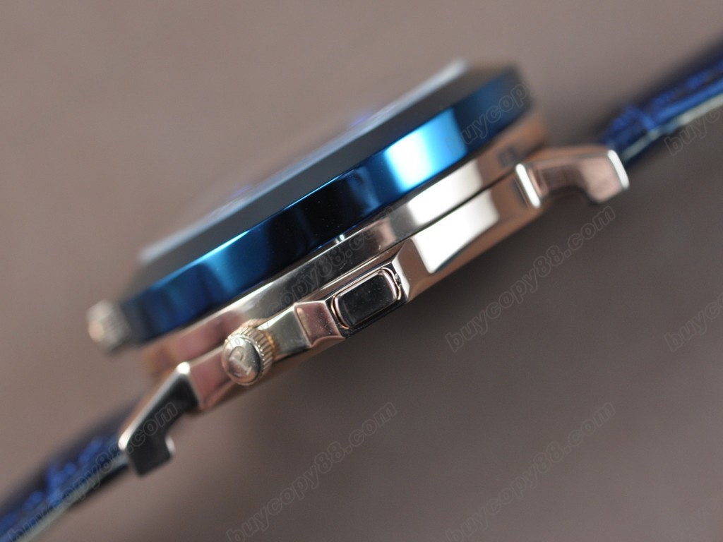 伯爵錶【男性用】Double sided RG/LE Blue/Blue Dial Swiss Swiss石英機芯搭載5